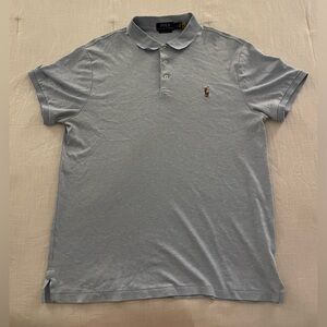Polo Ralph Lauren Mens Custom Slim Fit Interlock Polo Shirt